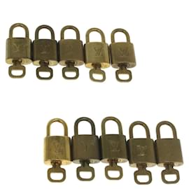 Louis Vuitton-Louis Vuitton padlock 10set Gold Tone LV Auth ep1998-Other