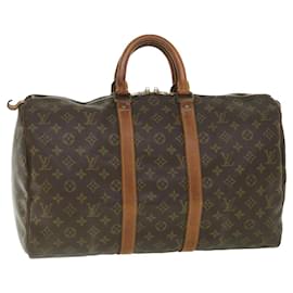 Louis Vuitton-Monograma de Louis Vuitton Keepall 45 Bolsa Boston M41428 LV Auth 55970-Monograma