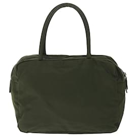 Prada-PRADA Hand Bag Nylon Green Auth ac2288-Green