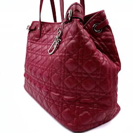 Dior-Dior Christian Dior burgundy Panarea shoulder bag-Other