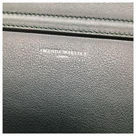 Amanda Wakeley Bolso Newman de cuero verde oscuro Verde