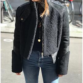 Givenchy-GIVENCHY  Coats T.International S Fur-Black
