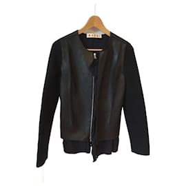 Marni-MARNI  Jackets T.International XS Leather-Black