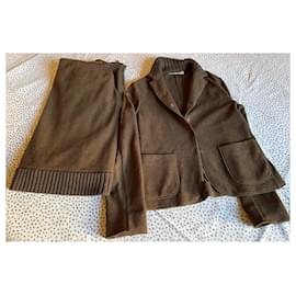 Miu Miu-Miu Miu Jacket and Skirt Suit Size 40-Chestnut