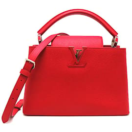 Louis Vuitton-Taurillon Capucines PM M42237-Vermelho