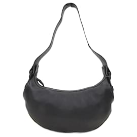 Salvatore Ferragamo-Leather Shoulder Bag AF-21 3889-Black