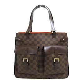 Louis Vuitton-Damier Ebène Uzès Cabas N51128-Marron