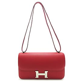 Hermès-Epsom Constance Elan 25-Rouge
