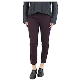 Joseph-Purple slim-fit cropped trousers - size UK 12-Purple
