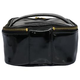 Chanel-Neceser CHANEL Vanity Charol Negro CC Auth yb378-Negro