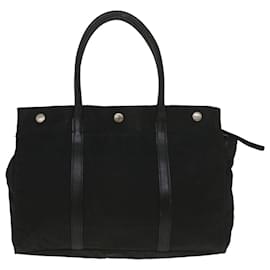Prada-PRADA Hand Bag Nylon Black Auth bs9042-Black