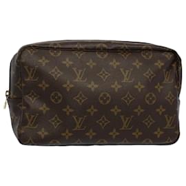 Louis Vuitton-Toilette Louis Vuitton Monogram Trousse 28 Bolso de mano M47522 Autenticación LV5085-Monograma