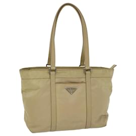 Prada-Prada Tote Bag Nylon Bege Auth ac2374-Bege