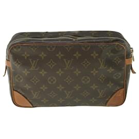Louis Vuitton-Louis Vuitton Monogram Compiegne 28 Clutch Bag M51845 LV Auth ac2258-Monogram