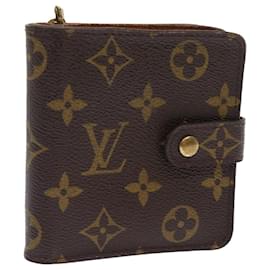 Louis Vuitton-LOUIS VUITTON Monogram Compact zip Wallet M61667 LV Auth ki3582-Monogram