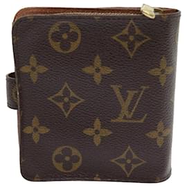 Louis Vuitton-LOUIS VUITTON Monogram Compact Zip Wallet M61667 LV Auth ki3582-Monogramm
