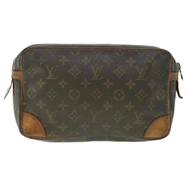 Louis Vuitton-Louis Vuitton Monogram Compiegne 28 Bolsa de Embreagem M51845 LV Auth ac2263-Monograma