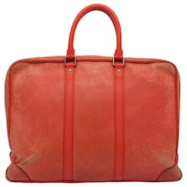 Louis Vuitton-LOUIS VUITTON Damier Infini Porte Documents Voyage Bag Orange M56004 auth 55372-Other,Orange