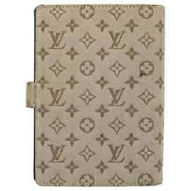 Louis Vuitton-LOUIS VUITTON Monogram Mini Agenda PM Day Planner Cover Khaki R20911 Auth bs8762-Khaki