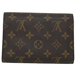 Louis Vuitton-LOUIS VUITTON Monogram Porte Tresor Etui chequier Monedero M61200 Bases de autenticación de LV9205-Monograma