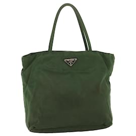 Prada-PRADA Hand Bag Nylon Green Auth bs9016-Green