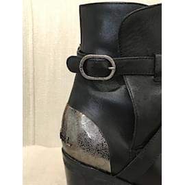 Chanel-CHANEL  Ankle boots T.eu 37 leather-Black