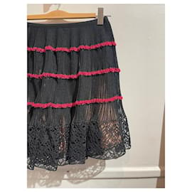 Alaïa-ALAIA  Skirts T.International M Silk-Black