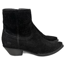 Saint Laurent-SAINT LAURENT  Boots T.eu 43 Suede-Black