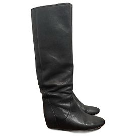 Botas LANVIN T.EU 36 Cuero Negro