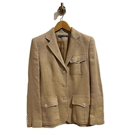 Ralph Lauren-RALPH LAUREN  Jackets T.US 2 Linen-Beige