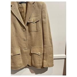 Ralph Lauren-RALPH LAUREN  Jackets T.US 2 Linen-Beige
