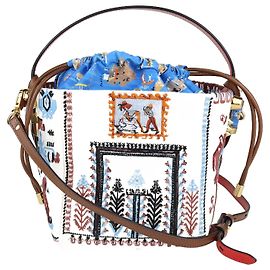 Christian Louboutin Mini Bolsa Crossbody Bordada Greekaba Multicolorida Multicor