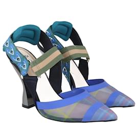Fendi-Zapatos de tacón con tira trasera Colibri con ribete multicolor-Multicolor