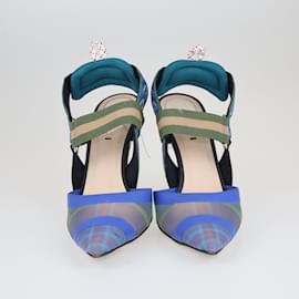 Fendi-Zapatos de tacón con tira trasera Colibri con ribete multicolor-Multicolor