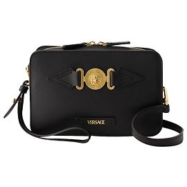 Medusa Biggie Camera Bag - Versace - Leather - Black Black