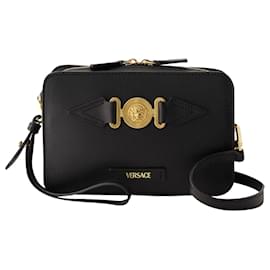 Versace-Medusa Biggie Camera Bag - Versace - Leather - Black-Black