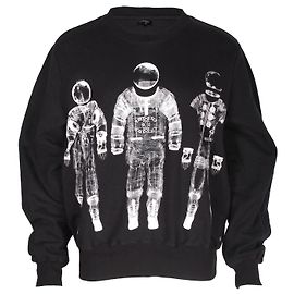 Pull Chanel imprimé astronaute en coton noir Autre