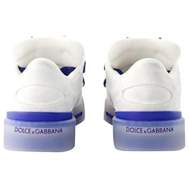 Dolce & Gabbana-Baskets New Roma - Dolce&Gabbana - Cuir - Blanc-Blanc