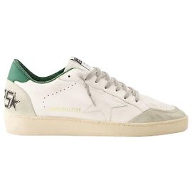 Baskets Ball Star - Golden Goose Deluxe Brand - Cuir - Blanc/vert Blanc