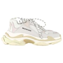 Balenciaga-Tênis Balenciaga Triple S em poliuretano branco-Branco