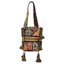 Dior-Dior Paisley Embroidery D-Bucket Bag in Multicolor Canvas-Other