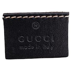Gucci-Bolsa de ombro pequena Gucci Marmont em couro preto-Preto