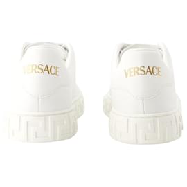 Versace-Tênis La Greca - Versace - Responsável - Branco-Branco