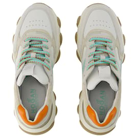 Hogan-Hyperaktive Sneakers – Hogan – Leder – Grau/braun-Weiß