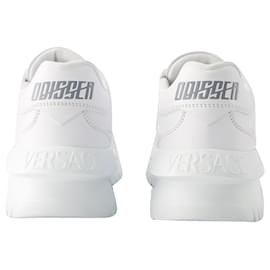 Versace-Odissea Sneakers – Versace – Stoff – Weiß-Weiß