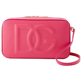 Dolce & Gabbana-Kamera-Umhängetasche mit Dg-Logo – Dolce&Gabbana – Leder – Rosa-Pink