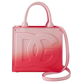 Dolce & Gabbana-DNA Hobo Bag - Dolce&Gabbana - Leather - Pink-Pink