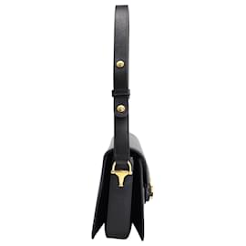 Gucci-Gucci Horsebit 1955 Shoulder bag in black leather-Black