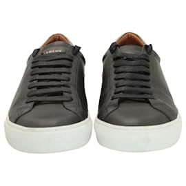 Givenchy-Givenchy Urban Street Sneakers with Iridescent Logo in Black Leather-Other