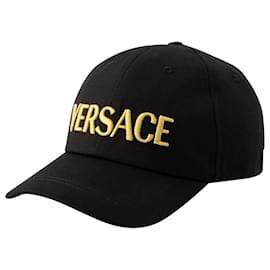 Versace-Cappellino - Versace - Cotone - Nero-Nero